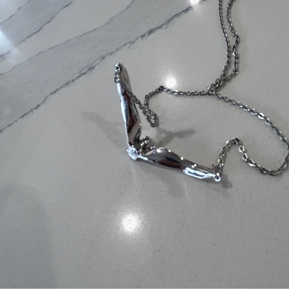 Vintage Sarah Coventry Silver Tone Bird In Flight Choker - Picture 8 of 10